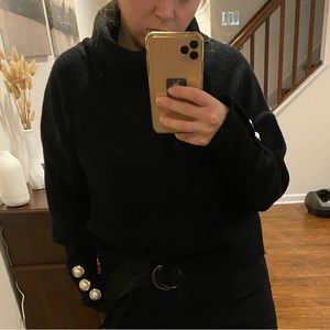 Knitted warm oversized sweater